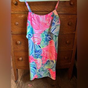 Lilly Pulitzer Vibrant Pink and Blue Dress